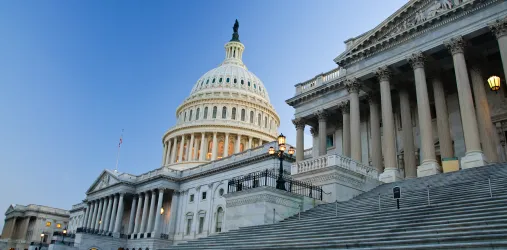 Image of capitol at dusk