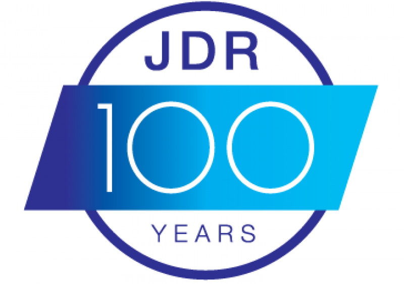 JDR 100 year logo