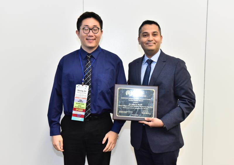 Jaffer A. Shariff photo with plaque