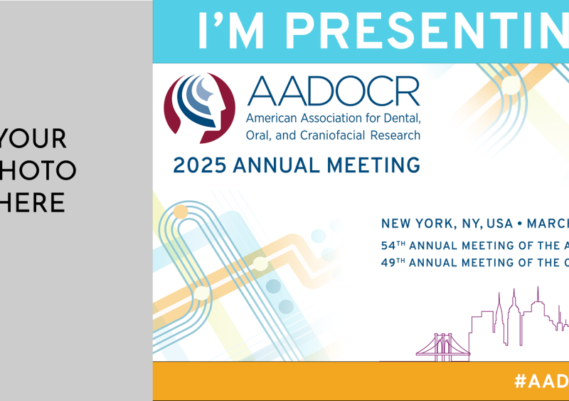 AADOCR 2025 I'm Presenting badge