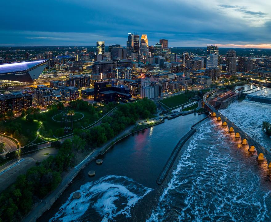 Minneapolis Riverfront Aerial image