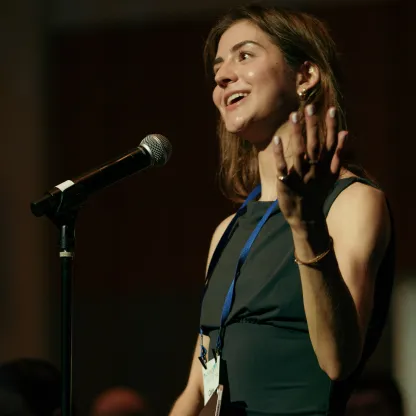women speaking